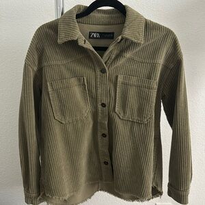 Zara corduroyed button up